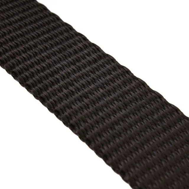 1" 4.5K Polyester Cargo Webbing - Linear Foot - Black