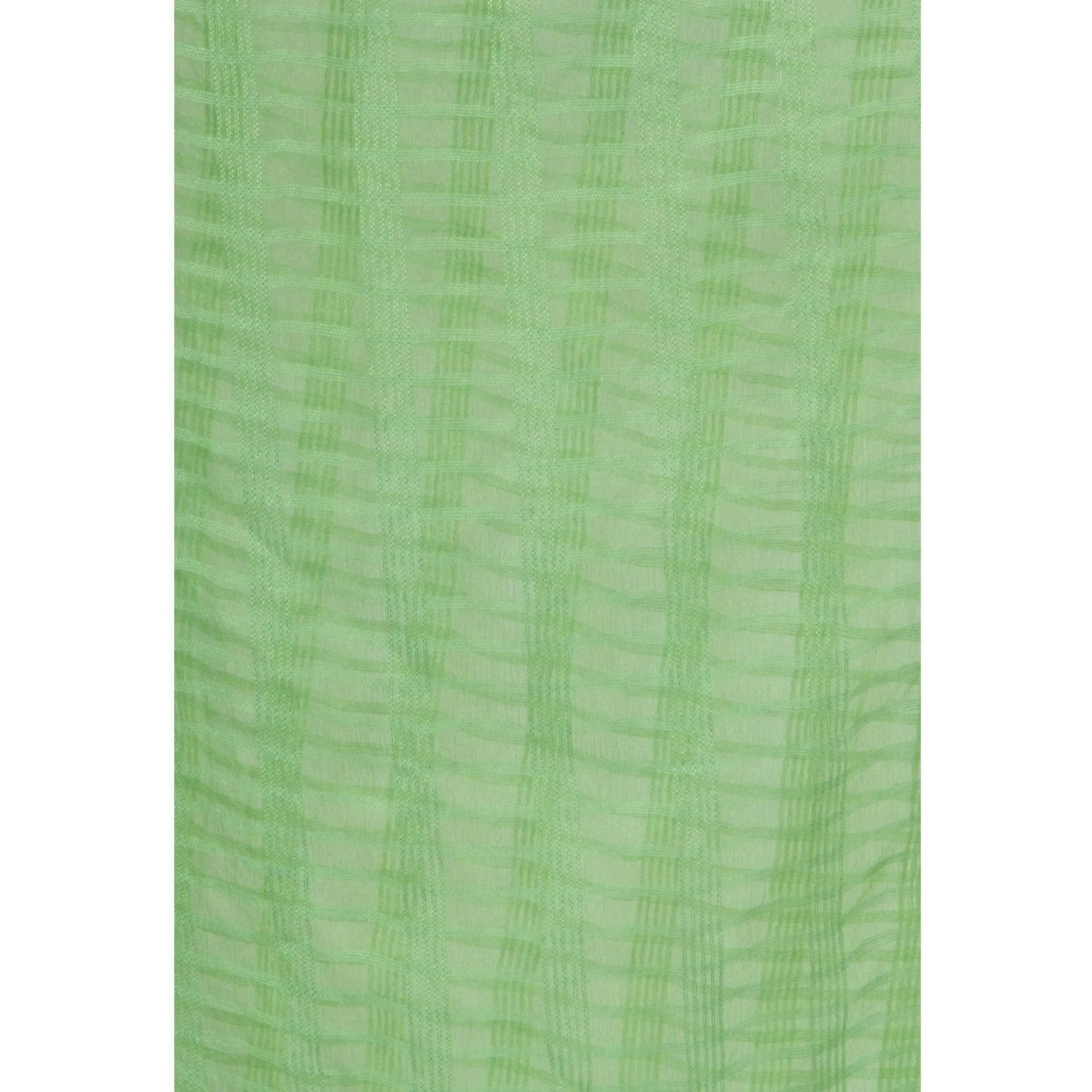 A R Silk Women's Self Check Cota Cotton Parrot Green Dupattas and Chunnis