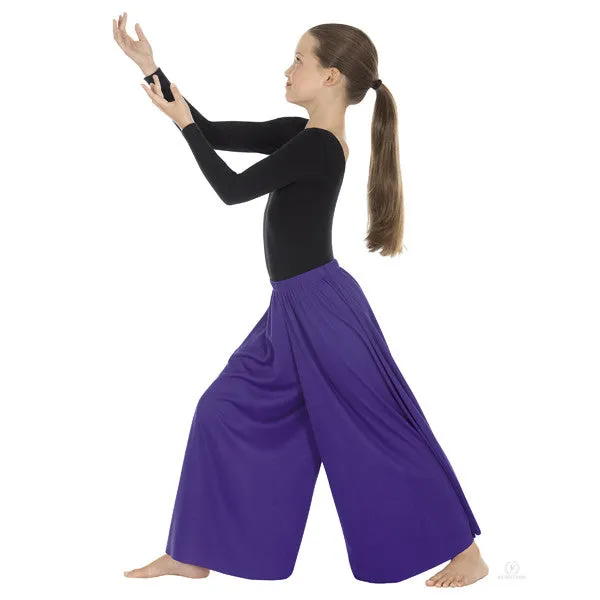 Adult Palazzo Pants 13696 - White, Purple, Black (Plus Sizes)