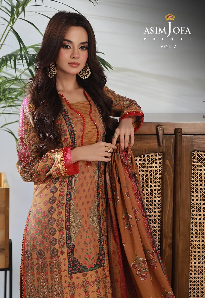 AJBP-34 PRINTED LAWN 3 PCS