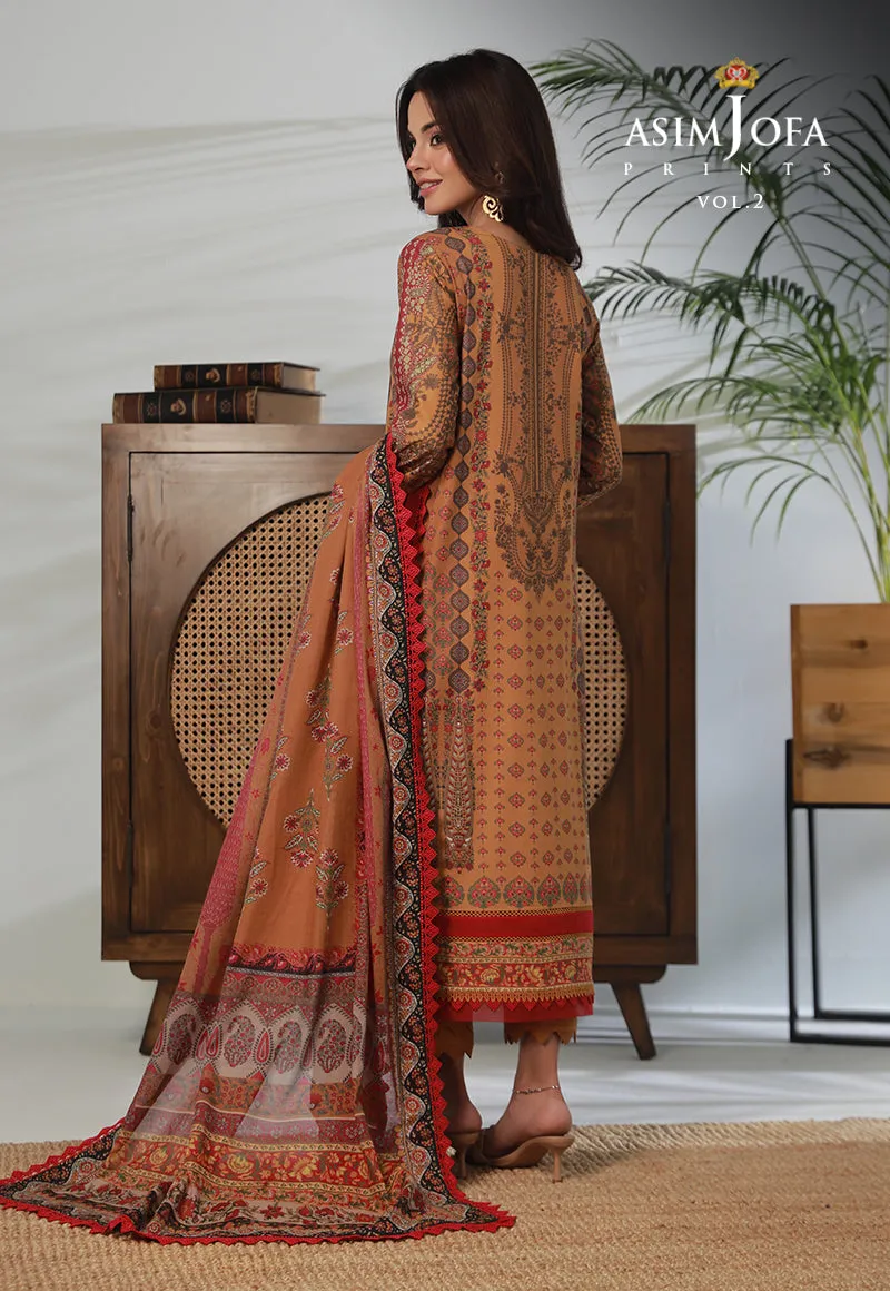 AJBP-34 PRINTED LAWN 3 PCS