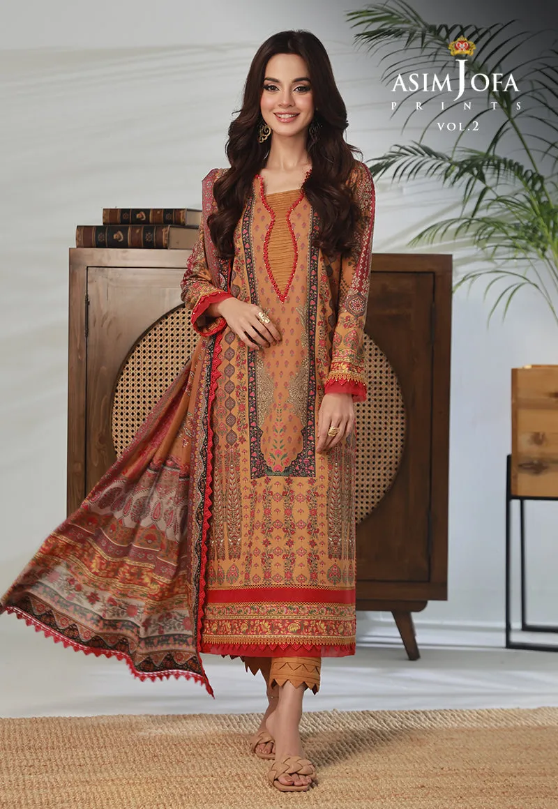 AJBP-34 PRINTED LAWN 3 PCS
