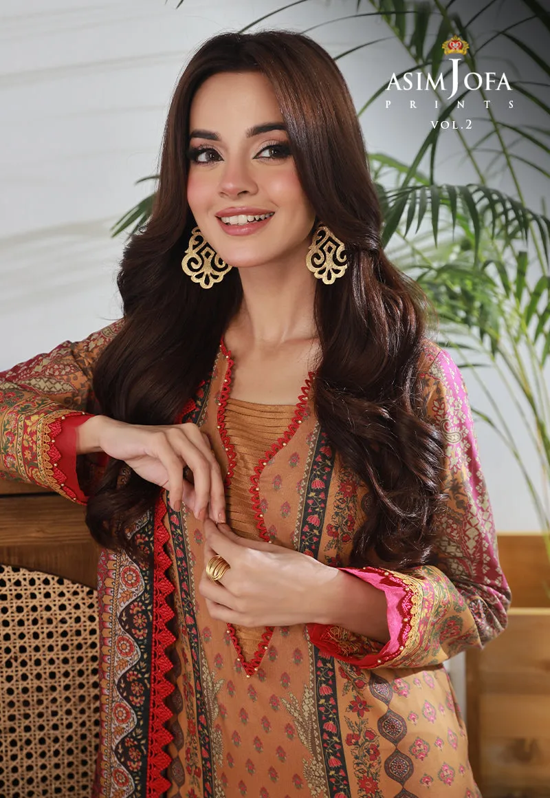 AJBP-34 PRINTED LAWN 3 PCS