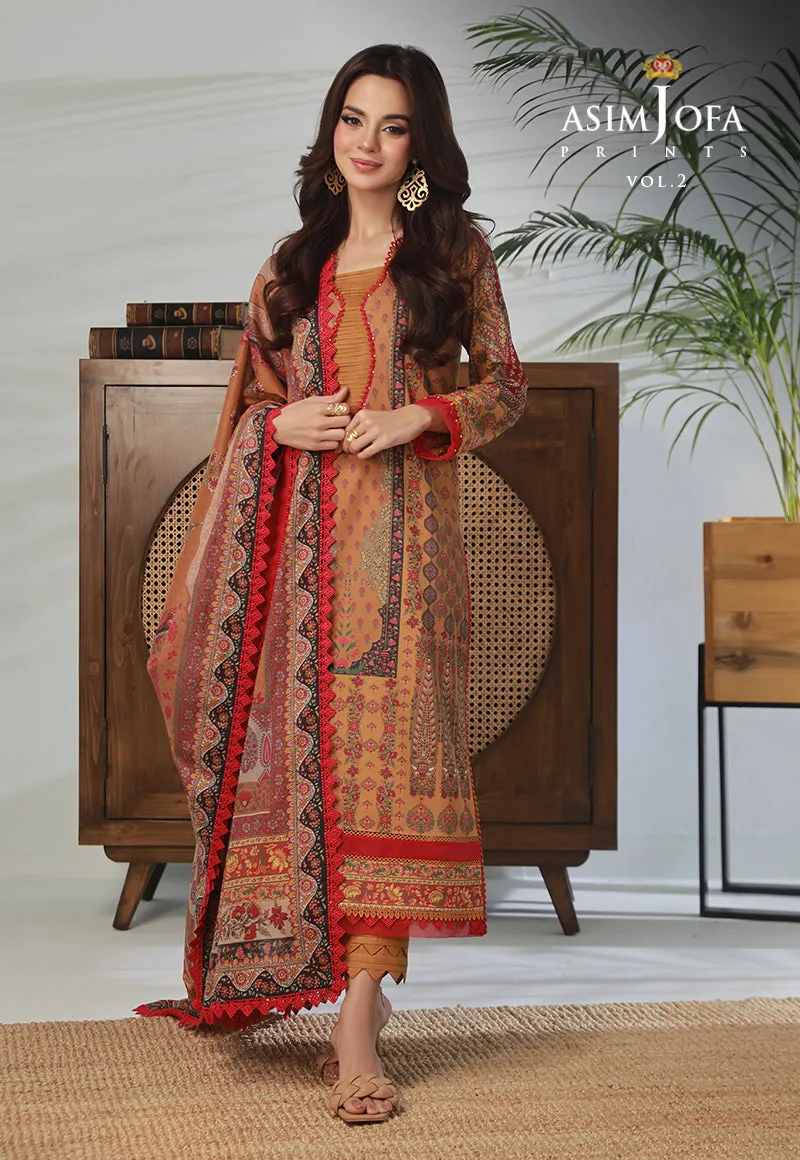 AJBP-34 PRINTED LAWN 3 PCS