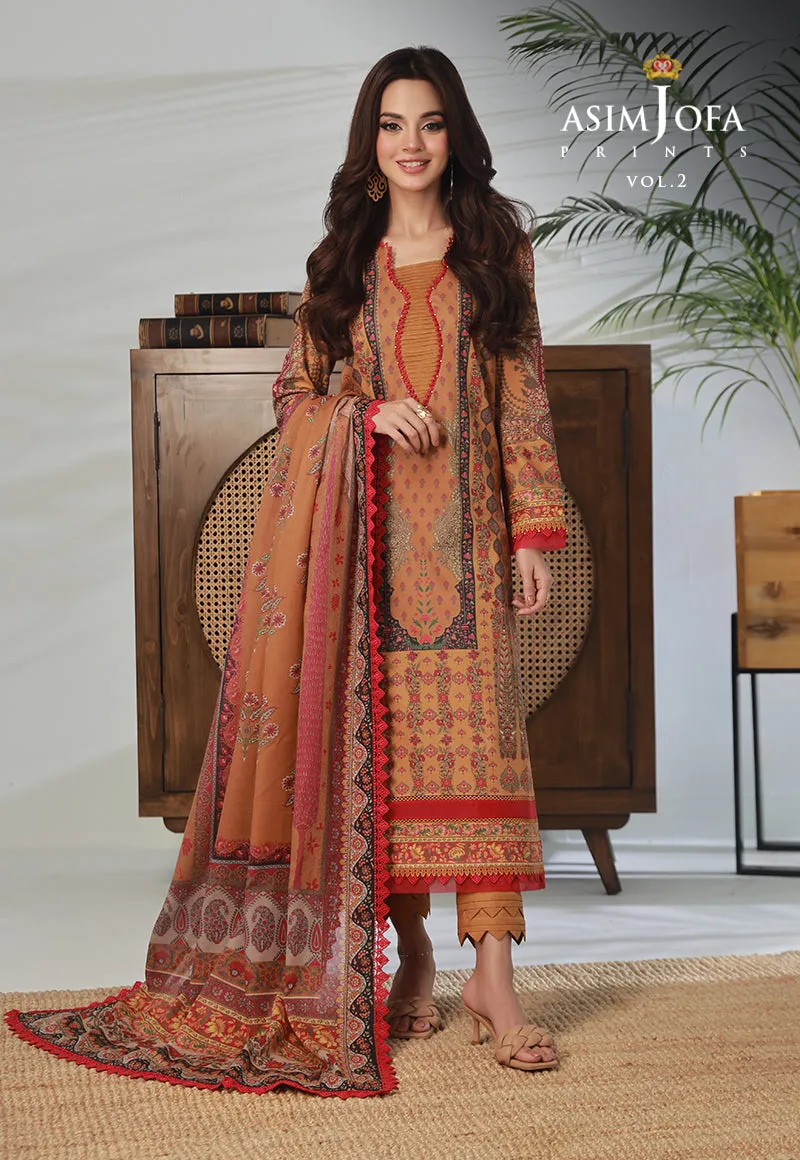 AJBP-34 PRINTED LAWN 3 PCS