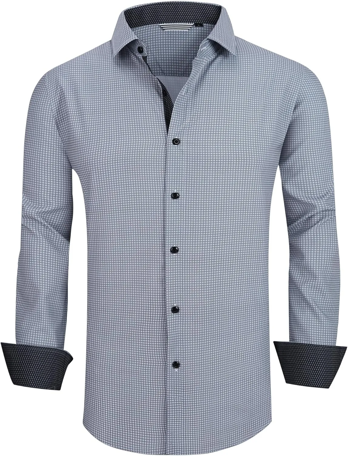 Alex Vando Mens Printed Dress Shirts Long Sleeve Regular Fit Button Down Shirt