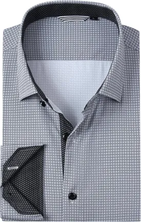 Alex Vando Mens Printed Dress Shirts Long Sleeve Regular Fit Button Down Shirt
