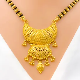 Alternating Striped Chand 22k Gold Mangal Sutra
