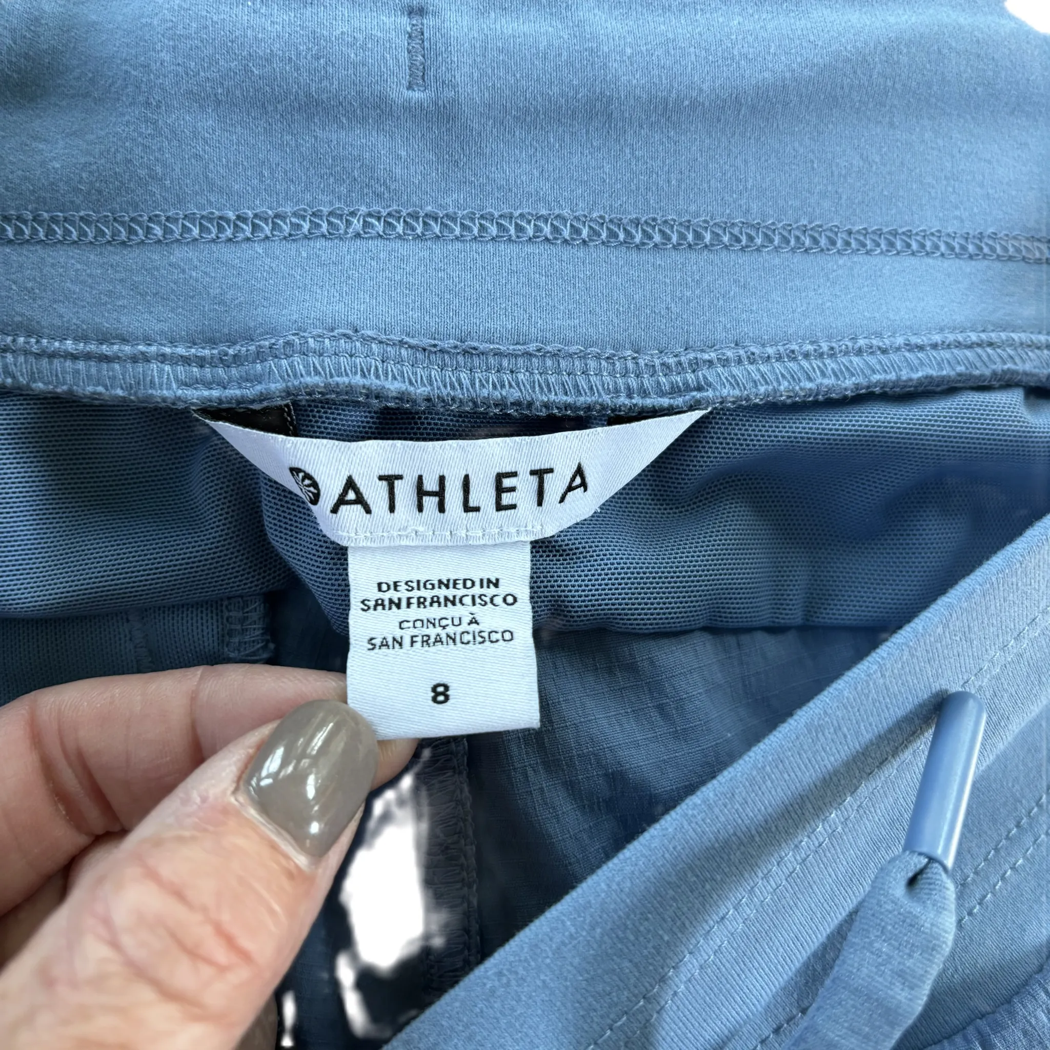 Athletic Pants By Athleta In Blue, Size: M