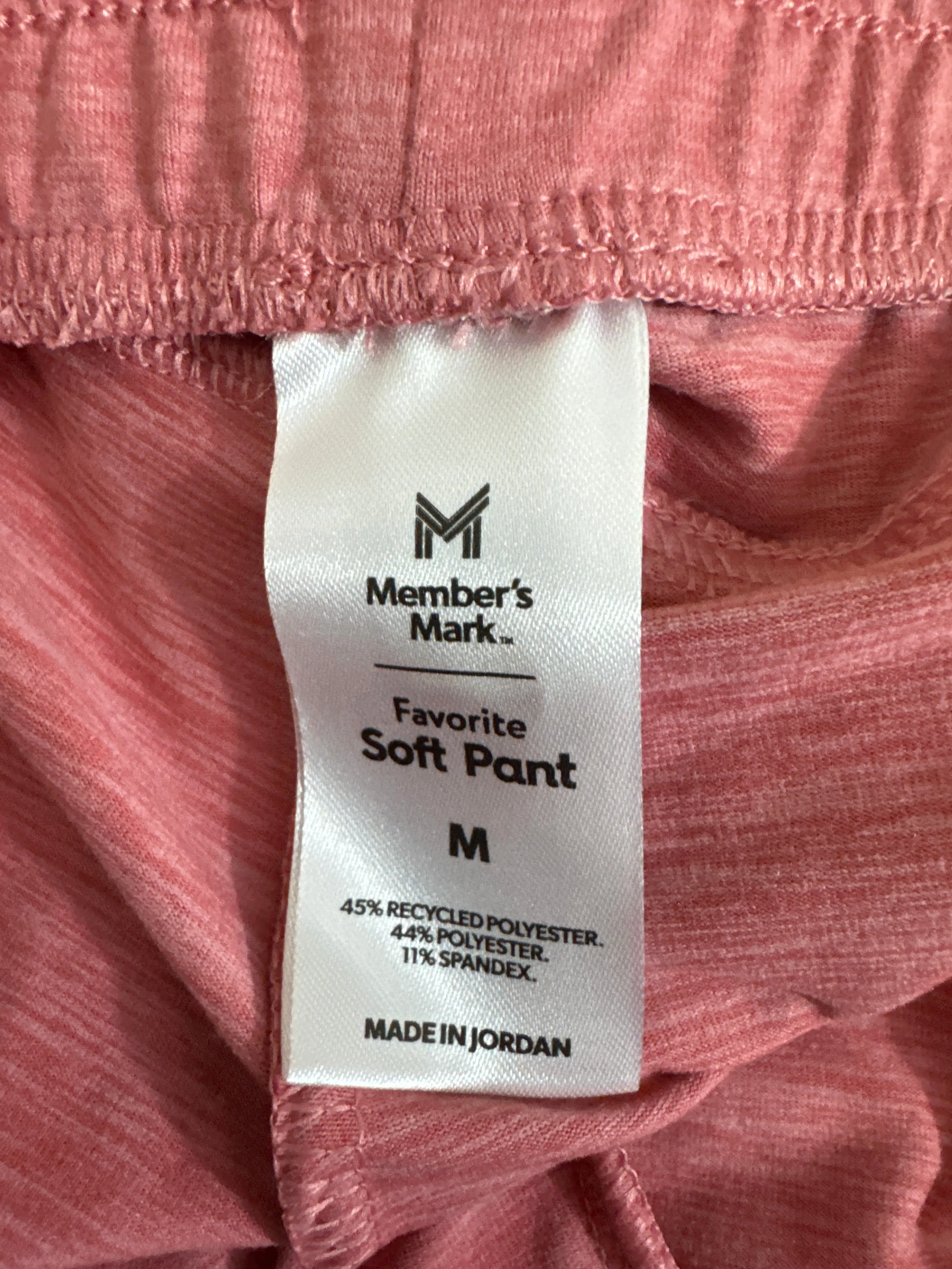 Athletic Pants By Members Mark In Pink, Size: M