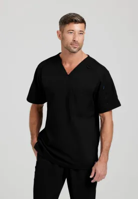 Barco Grey's Anatomy   Spandex Stretch GRST079 Men's 2 Pocket Scrub Top
