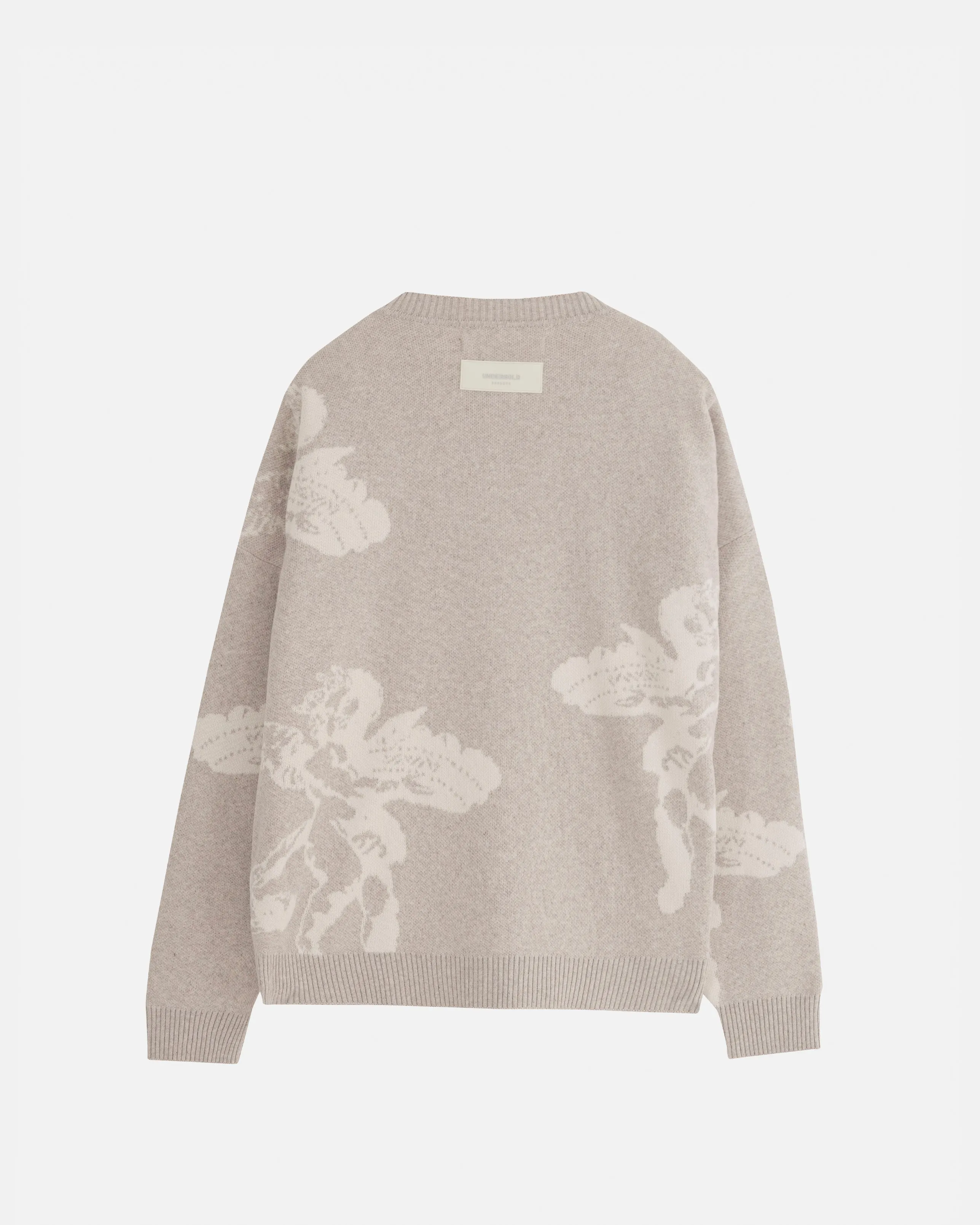 Basics Cherubs Soft Knit Crewneck Sweater in Seed Gray - Cozy and Stylish Pullover