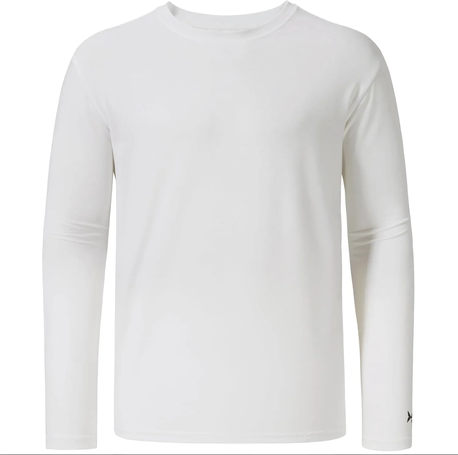 BASSDASH Men's Ultra Soft Cotton Blend UPF 50  Long Sleeve Fishing Shirt UV Sun Protection Casual Performance Tee