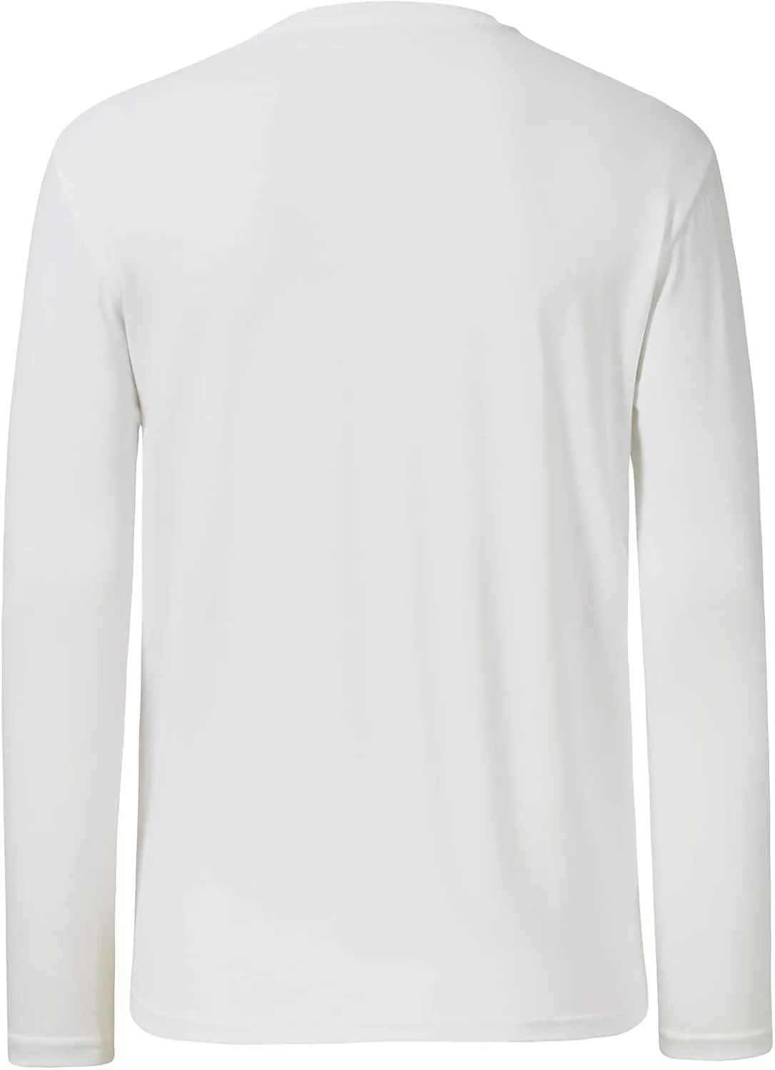 BASSDASH Men's Ultra Soft Cotton Blend UPF 50  Long Sleeve Fishing Shirt UV Sun Protection Casual Performance Tee
