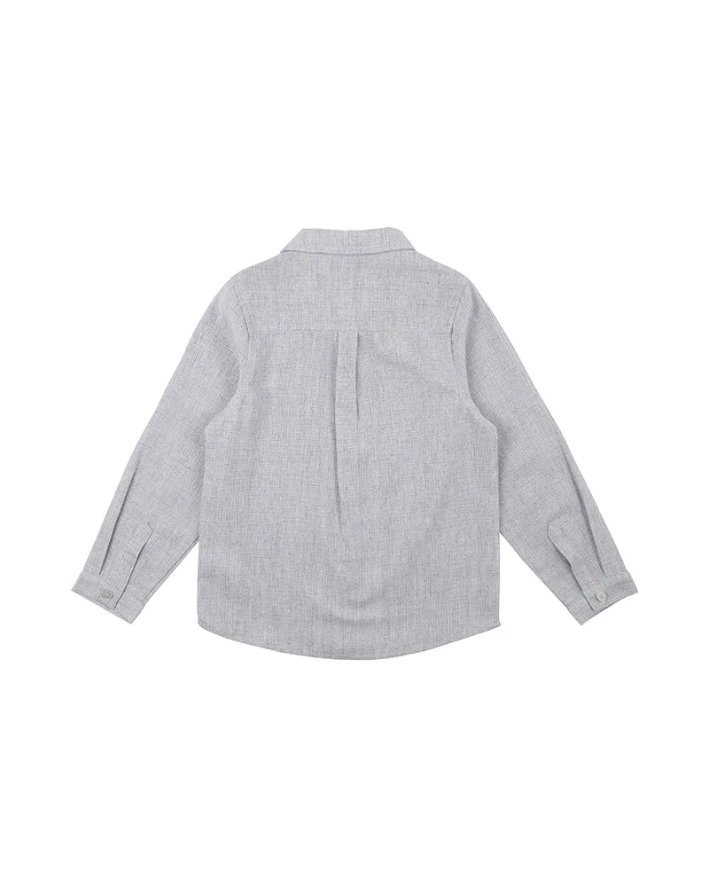 Bebe Albert LS Check Shirt - Blue Check (Size 000-7)