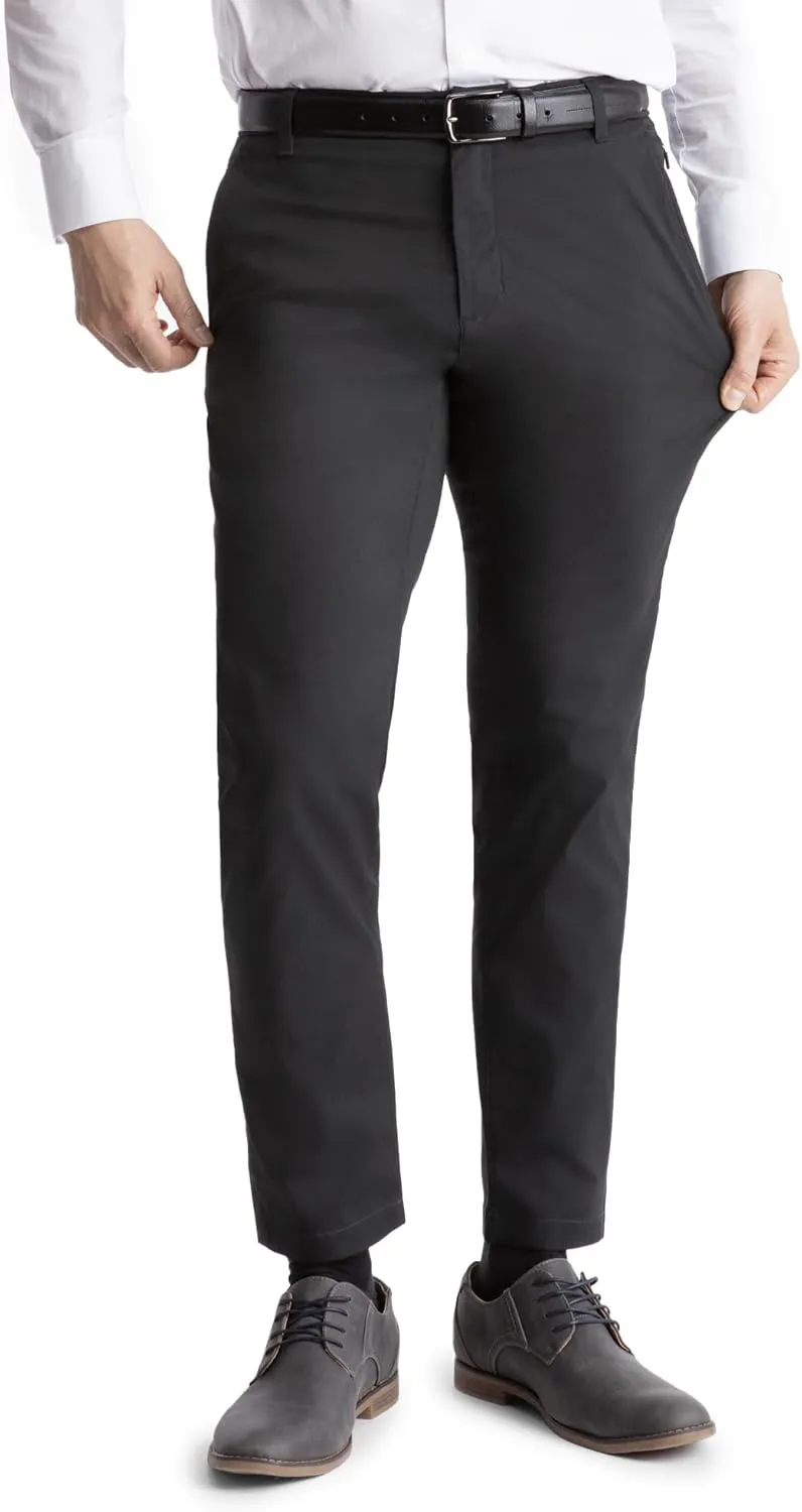 birddogs Mens Stretch Khakis  Casual, Slim Fit Pants