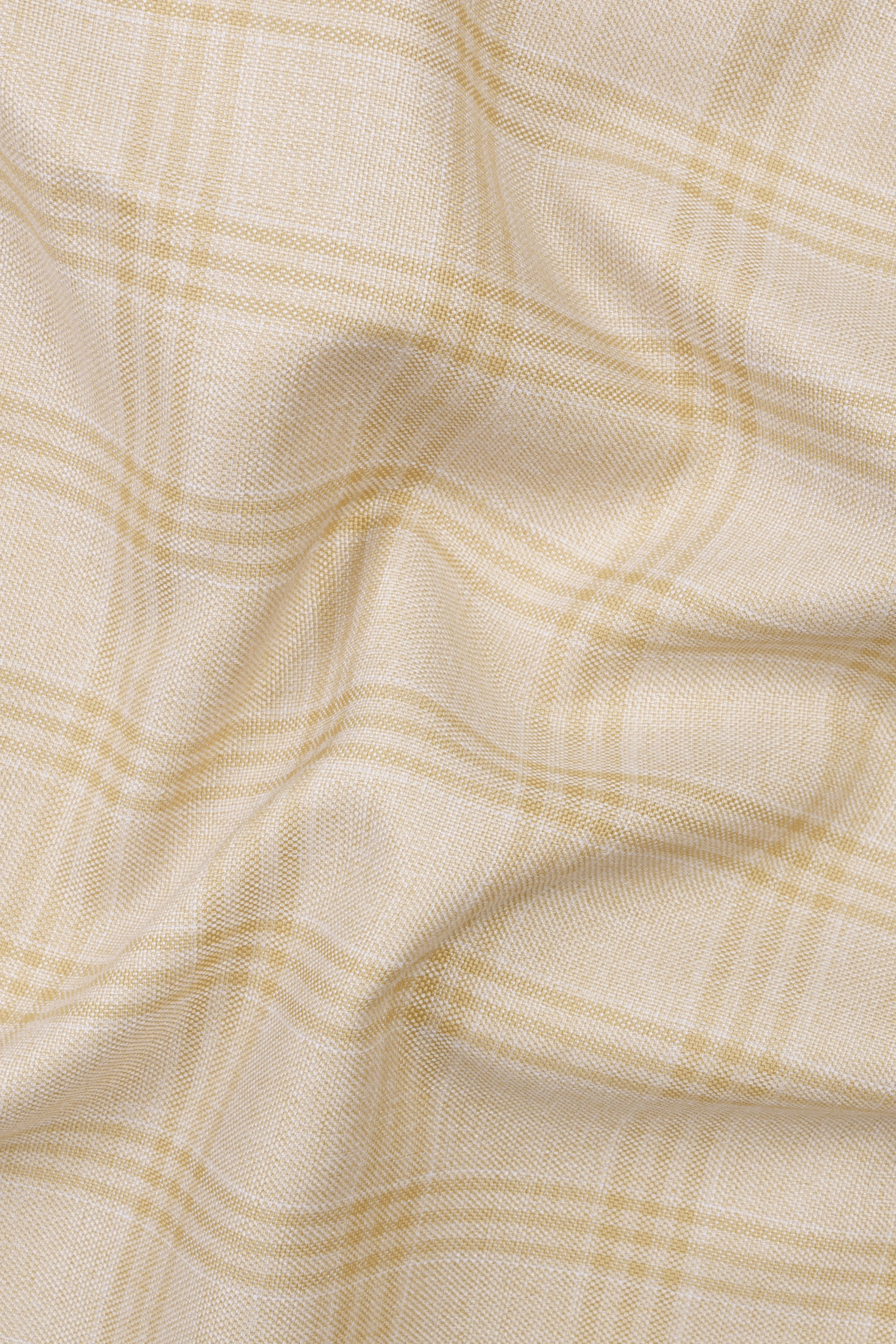 Bizarre Cream Windowpane Pant