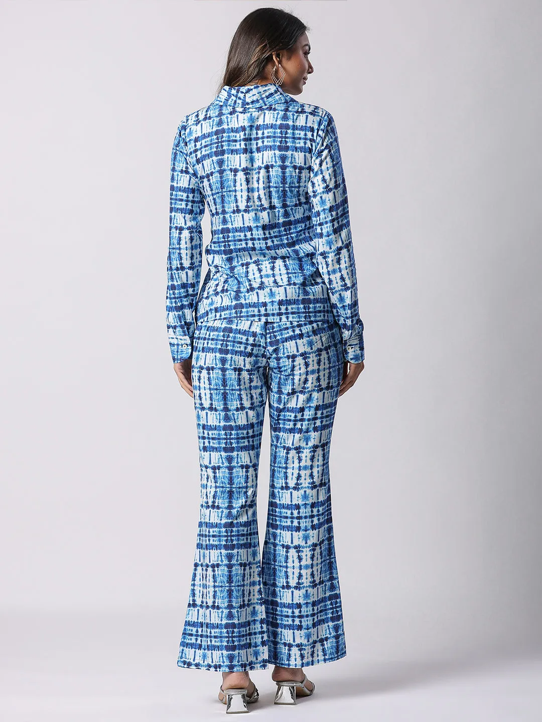 Blue Shibori Print Modal Co-ord Set