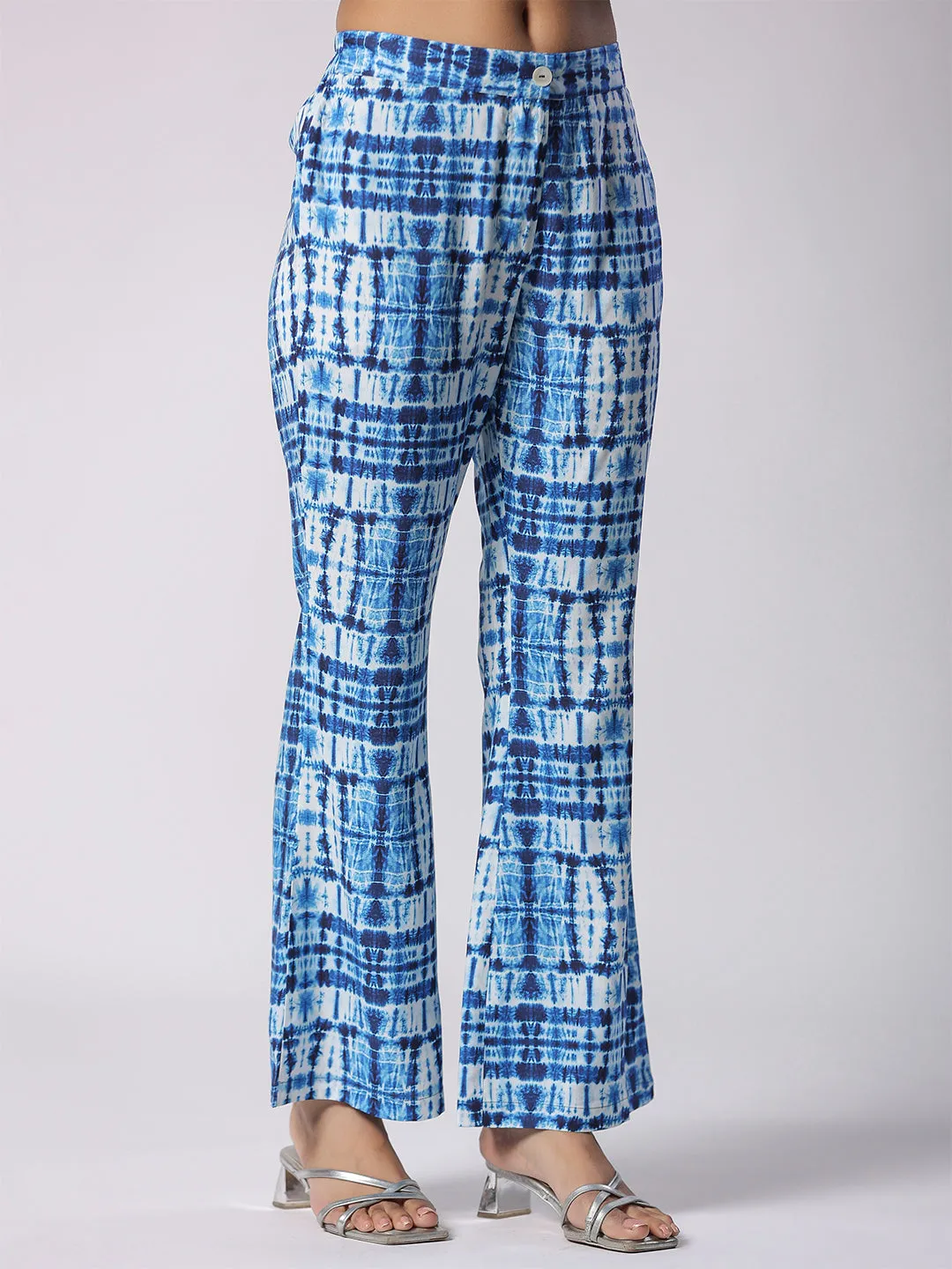 Blue Shibori Print Modal Co-ord Set