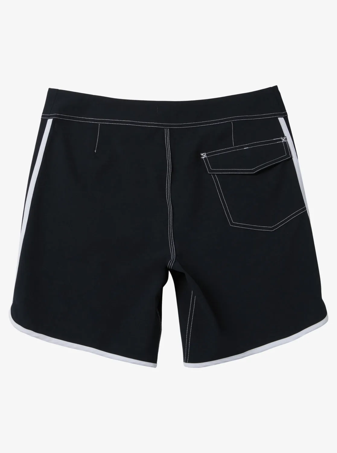 Boys 8-16 Original Scallop 17" Boardshorts - Black