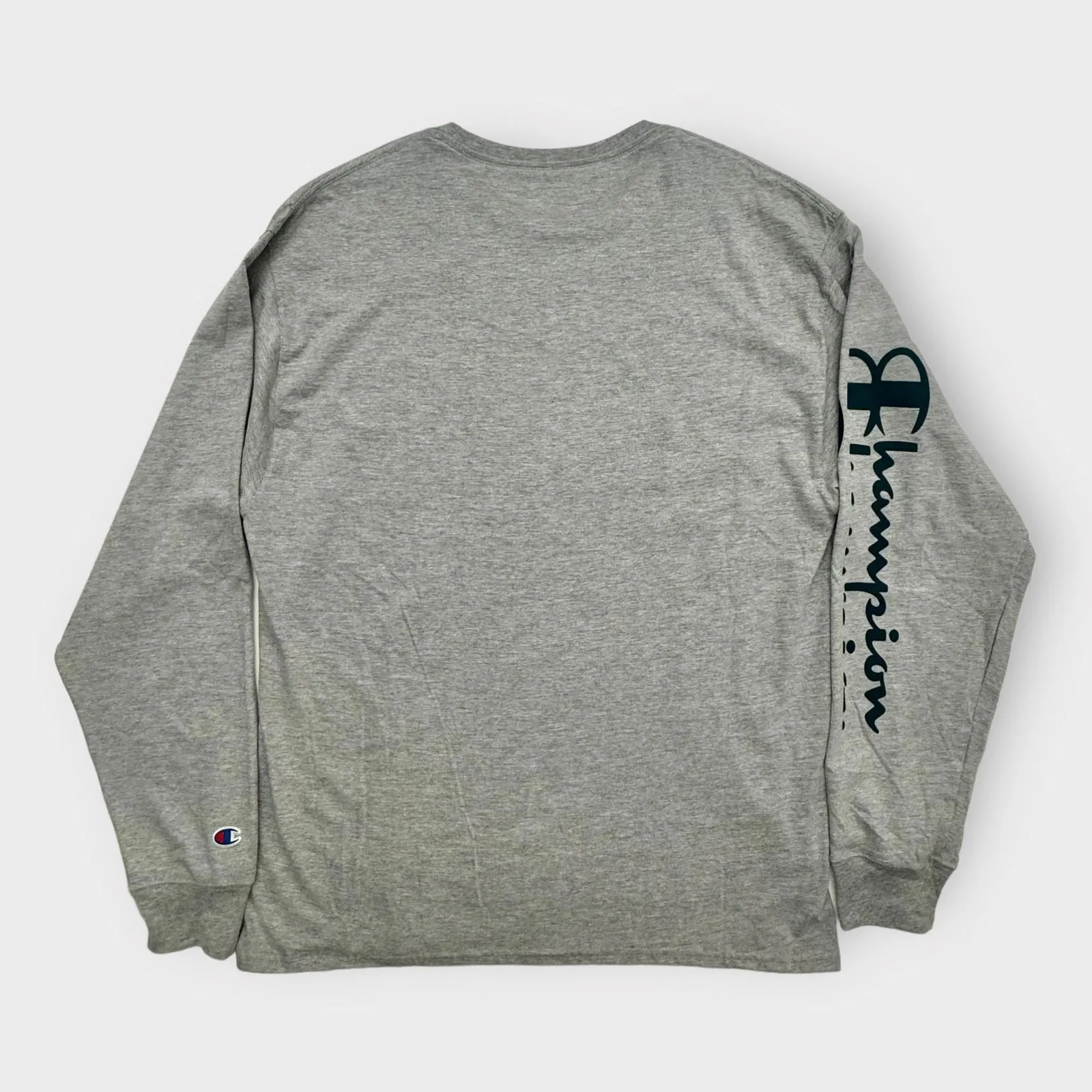 Champion Classic L/s Jersey T-Shirt | L | Light Gray Heathered | NWT