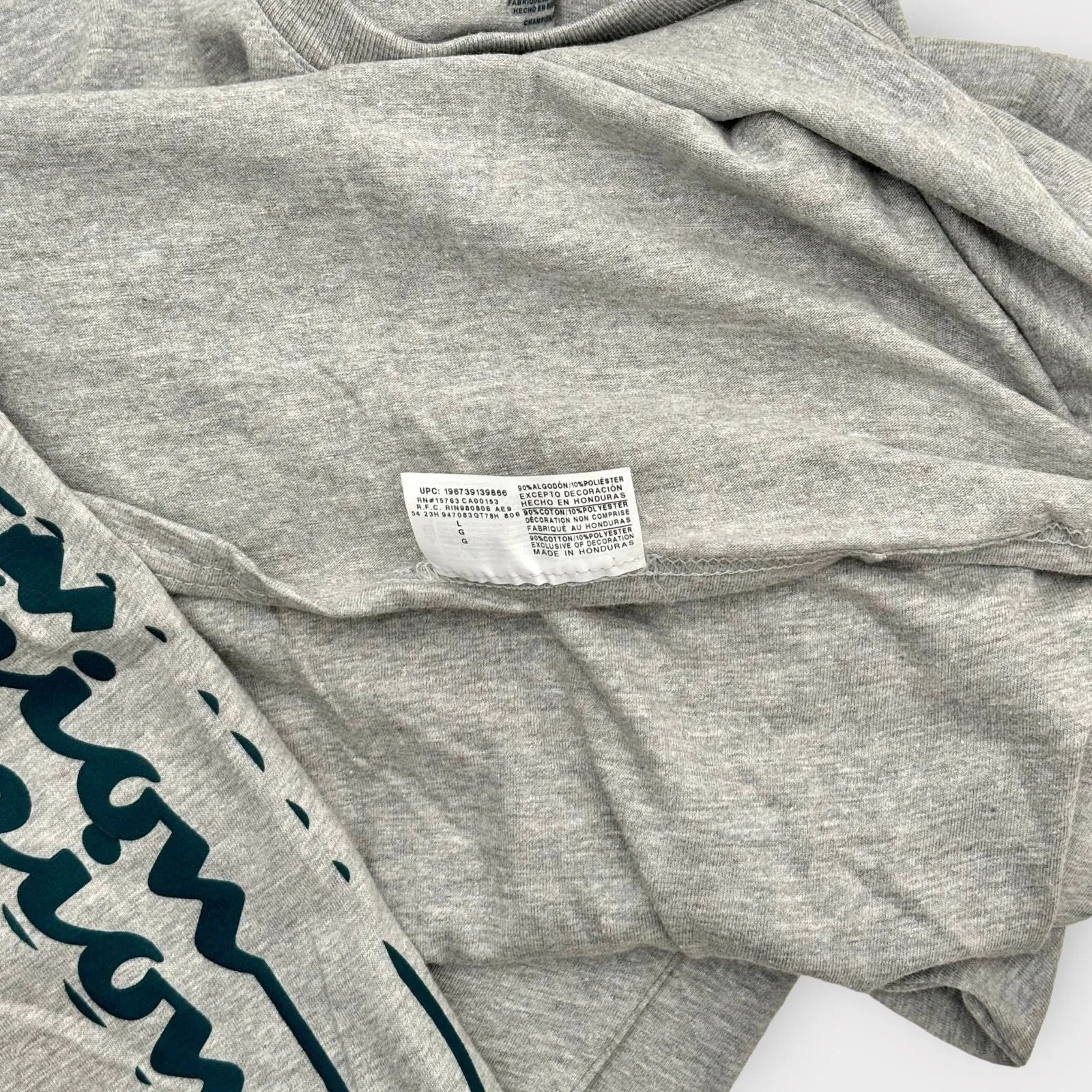 Champion Classic L/s Jersey T-Shirt | L | Light Gray Heathered | NWT