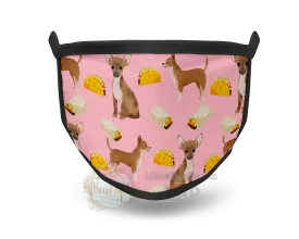 Chihuahua Tacos Printed Mask