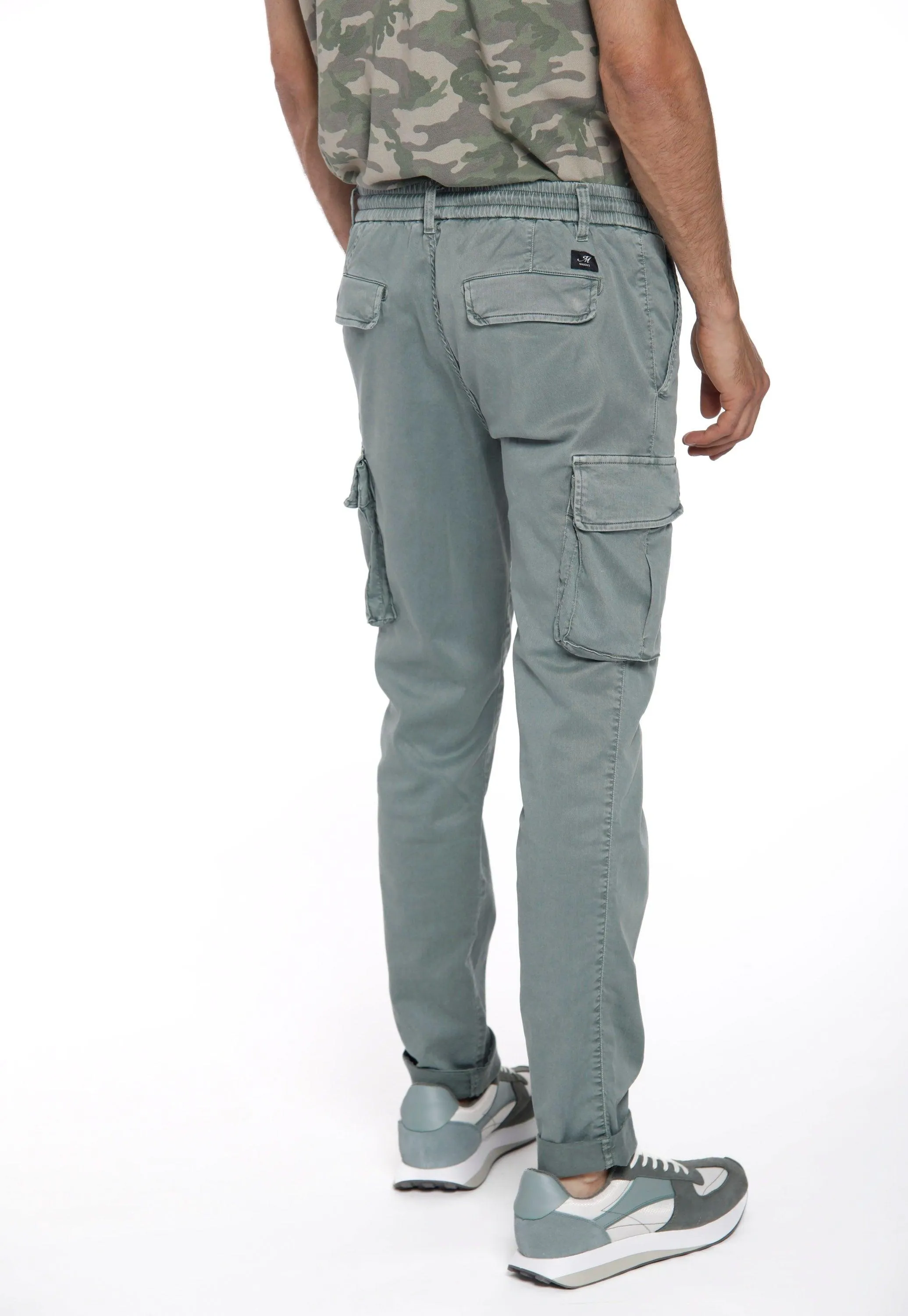 Chile Jogger pantalone cargo uomo in twill di cotone extra slim fit