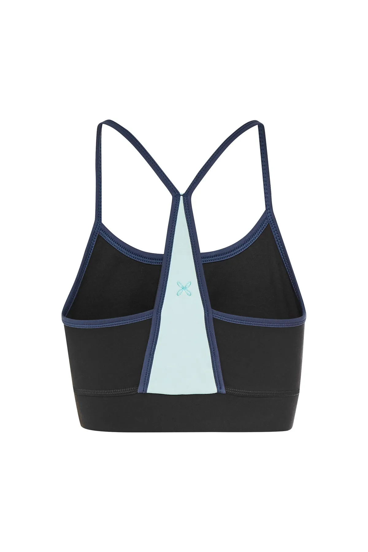 CROPPED YOGA TANK TOP IN BLACK/GREEN