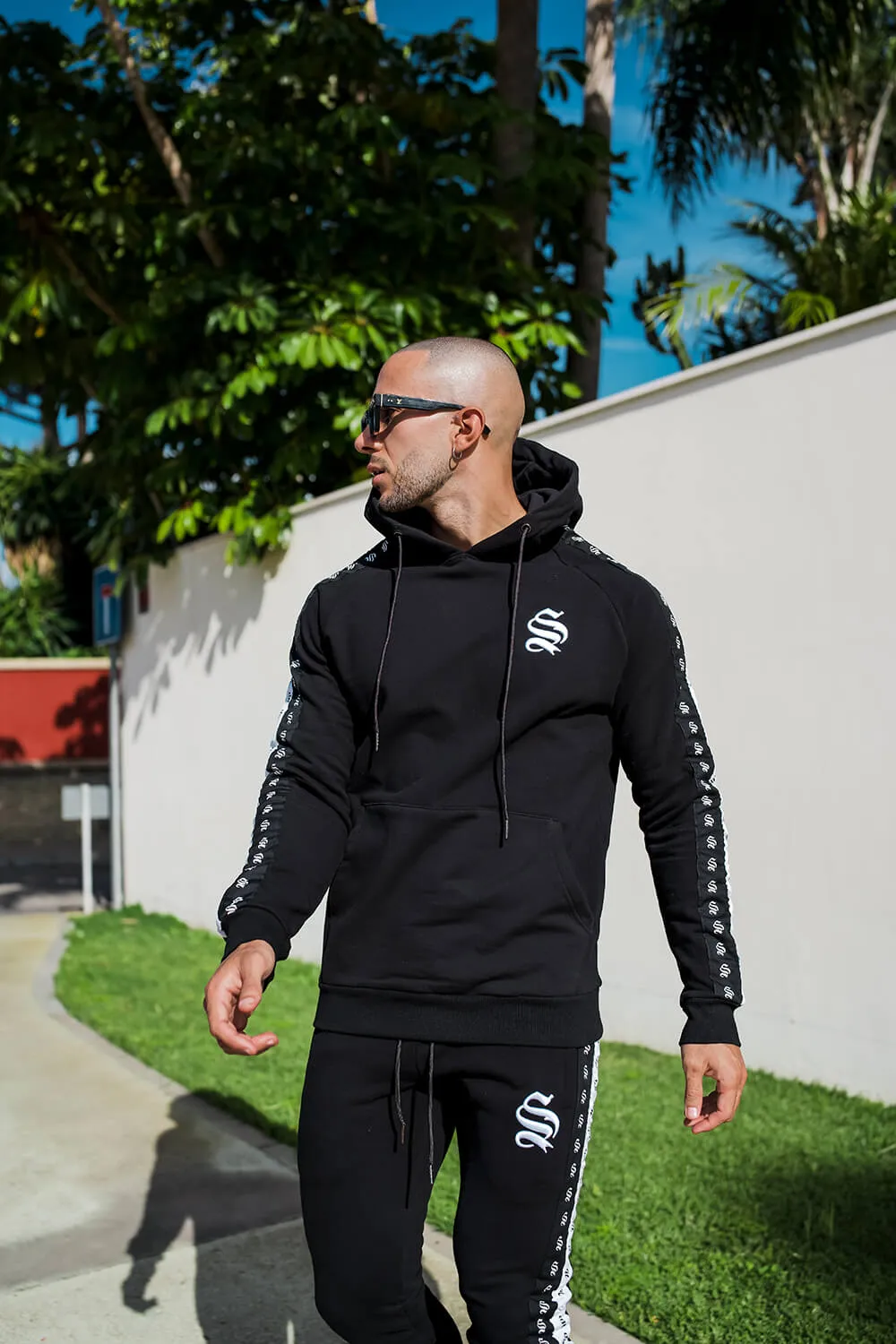 Double Tape Hoodie - Black