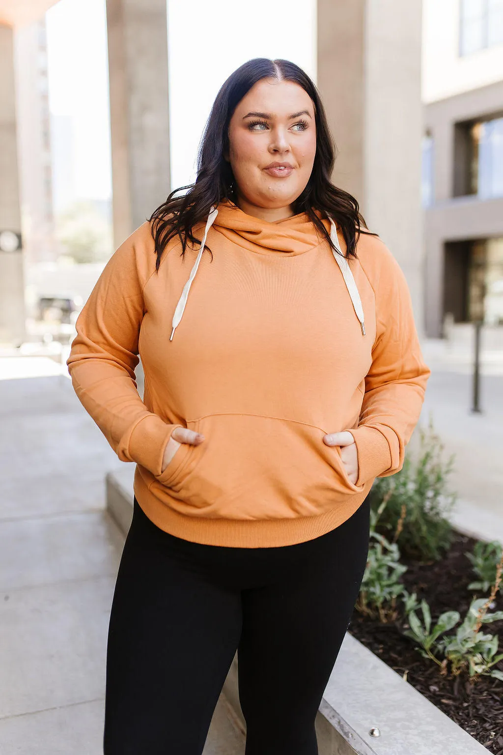 Elevated Sweatshirt Crossover- Marigold