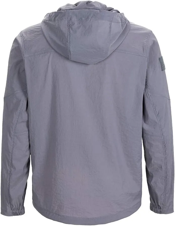 EXCELLENT ELITE SPANKER Men's Lightweight Zip Waterproof Windbreaker Jacket Active Hooded Packable Jacket Trench Coats