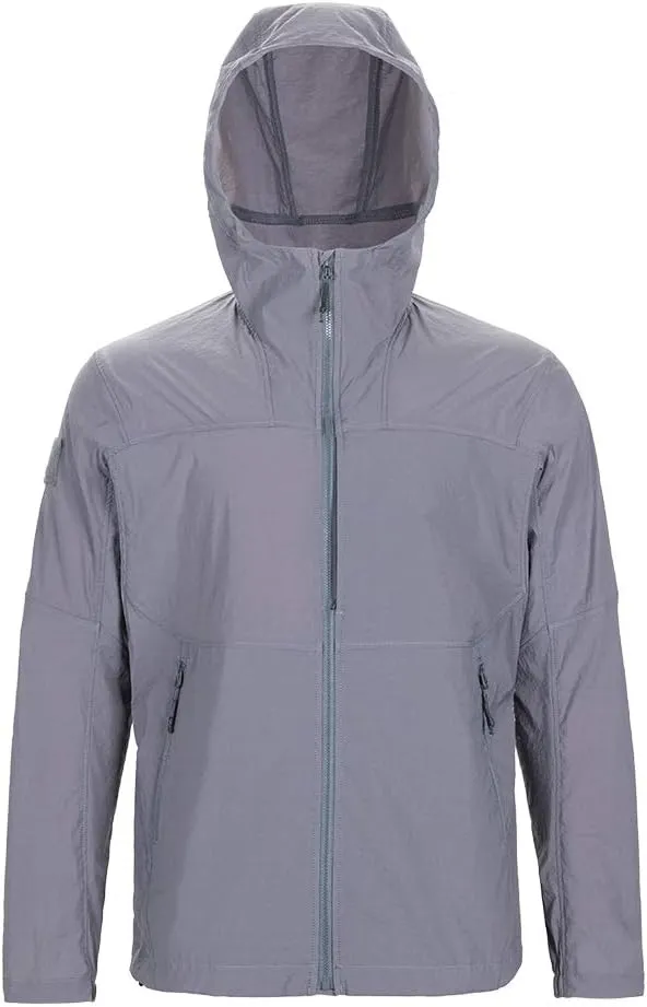 EXCELLENT ELITE SPANKER Men's Lightweight Zip Waterproof Windbreaker Jacket Active Hooded Packable Jacket Trench Coats
