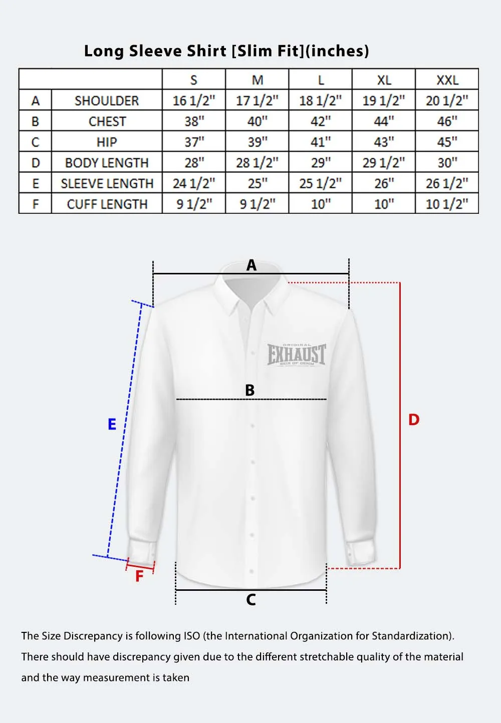 EXHAUST LONG SLEEVE SHIRT [SLIM FIT] 1623
