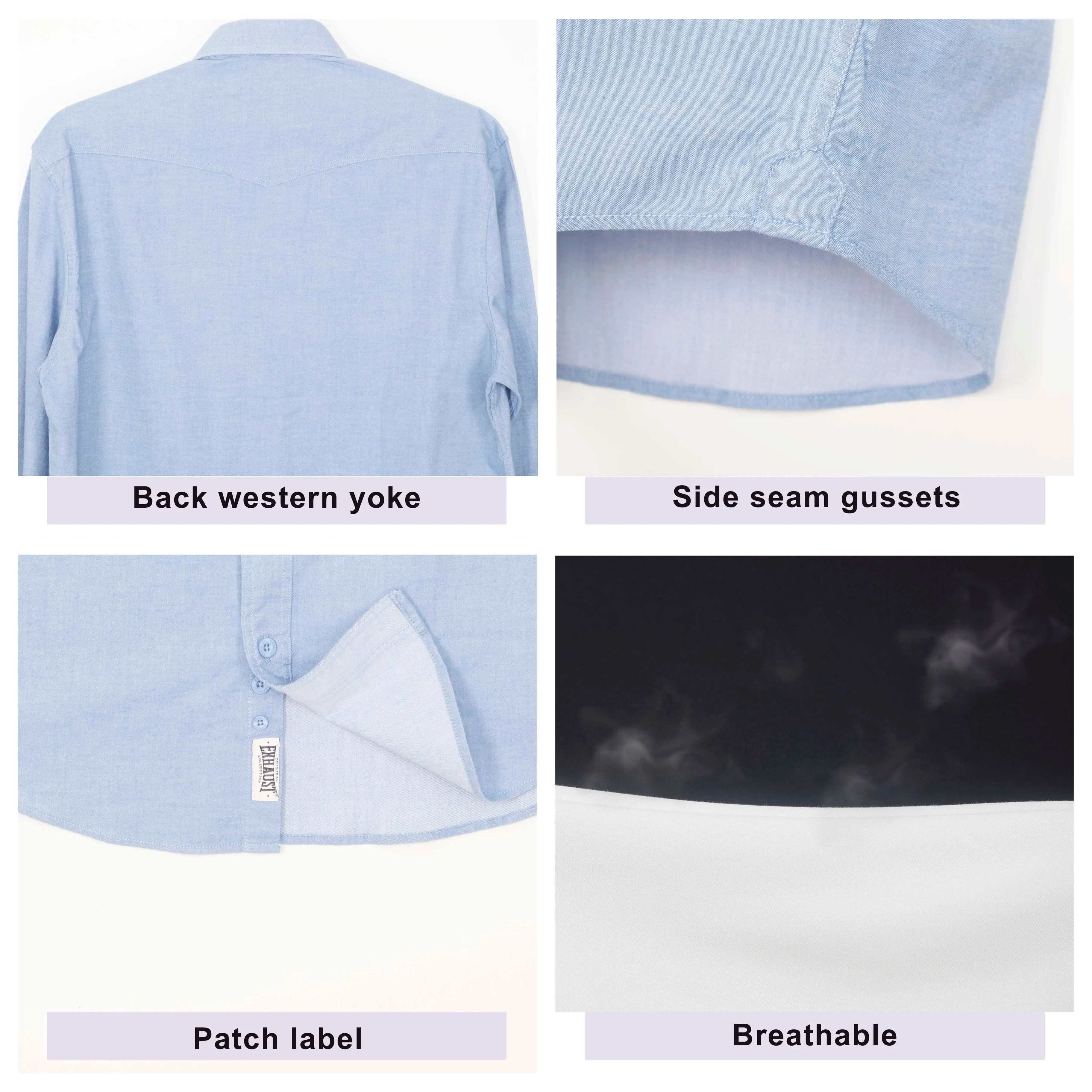 EXHAUST LONG SLEEVE SHIRT [SLIM FIT] 1623