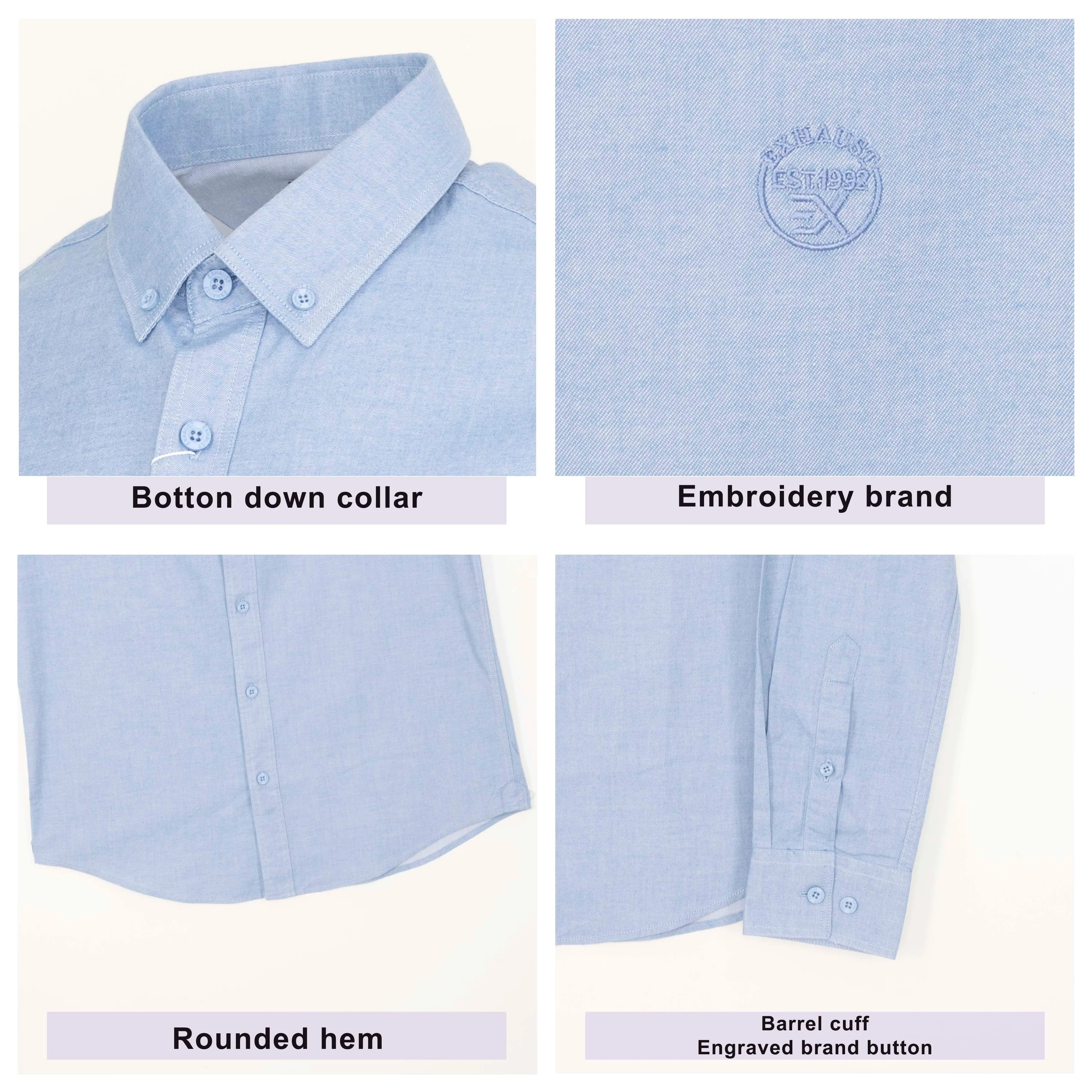 EXHAUST LONG SLEEVE SHIRT [SLIM FIT] 1623