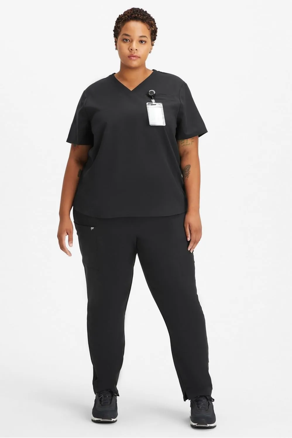 Fabletics Women's Performance Scrub Pant - MotionTech, 4-Way Stretch, Pocket-Packed, Wrinkle-Resist, Semi-Slim Fit