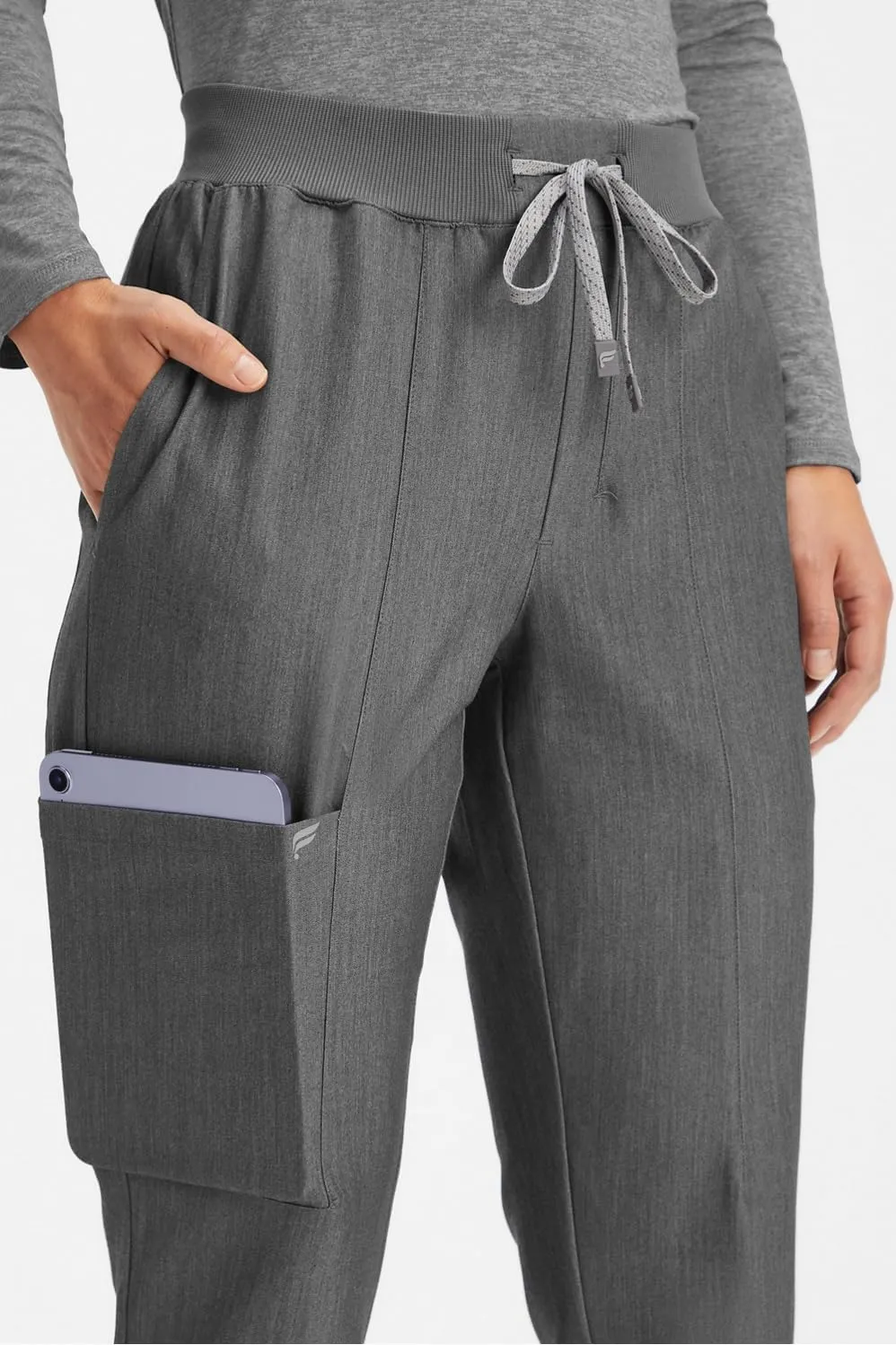 Fabletics Women's Performance Scrub Pant - MotionTech, 4-Way Stretch, Pocket-Packed, Wrinkle-Resist, Semi-Slim Fit