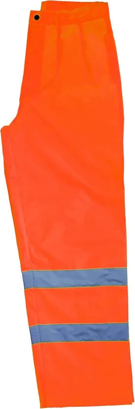 First Class High Visibility Water Resistant Raincoat Jacket and Pant With Reflective Stripes
