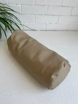 Flax Vinyl Mini Round Bolster