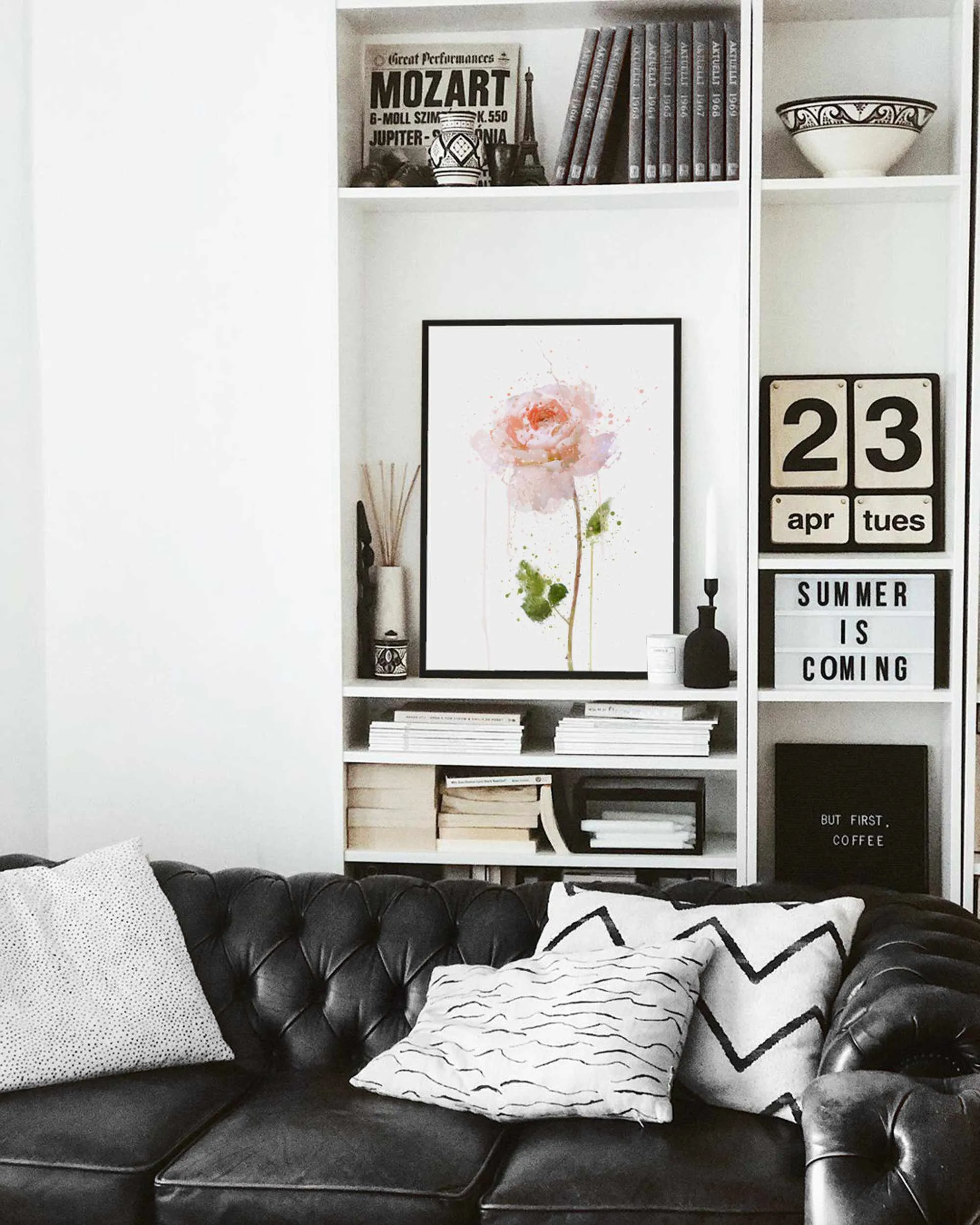 Flower Wall Art Print 'English Rose'