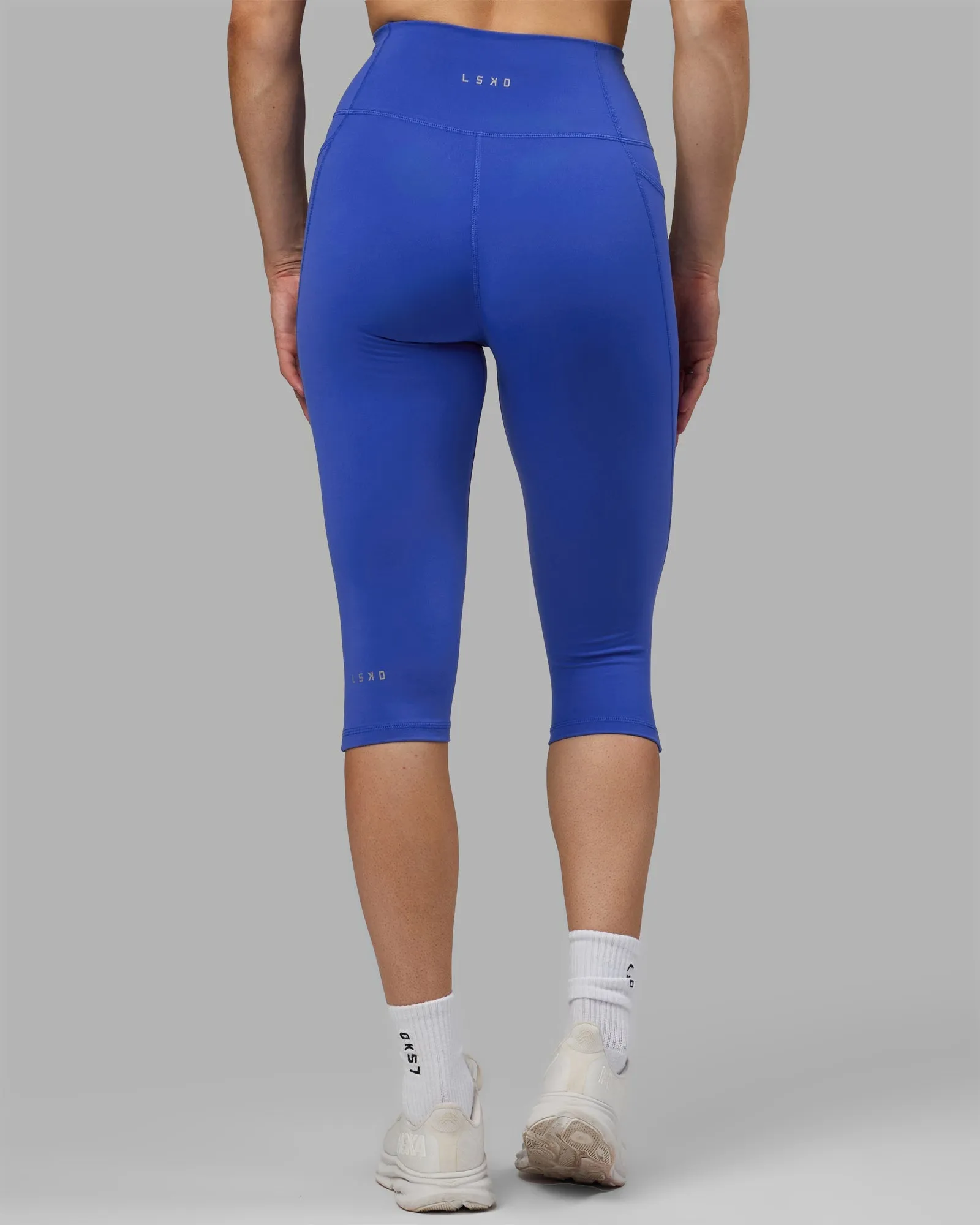 Fusion 3/4 Length Leggings - Power Cobalt