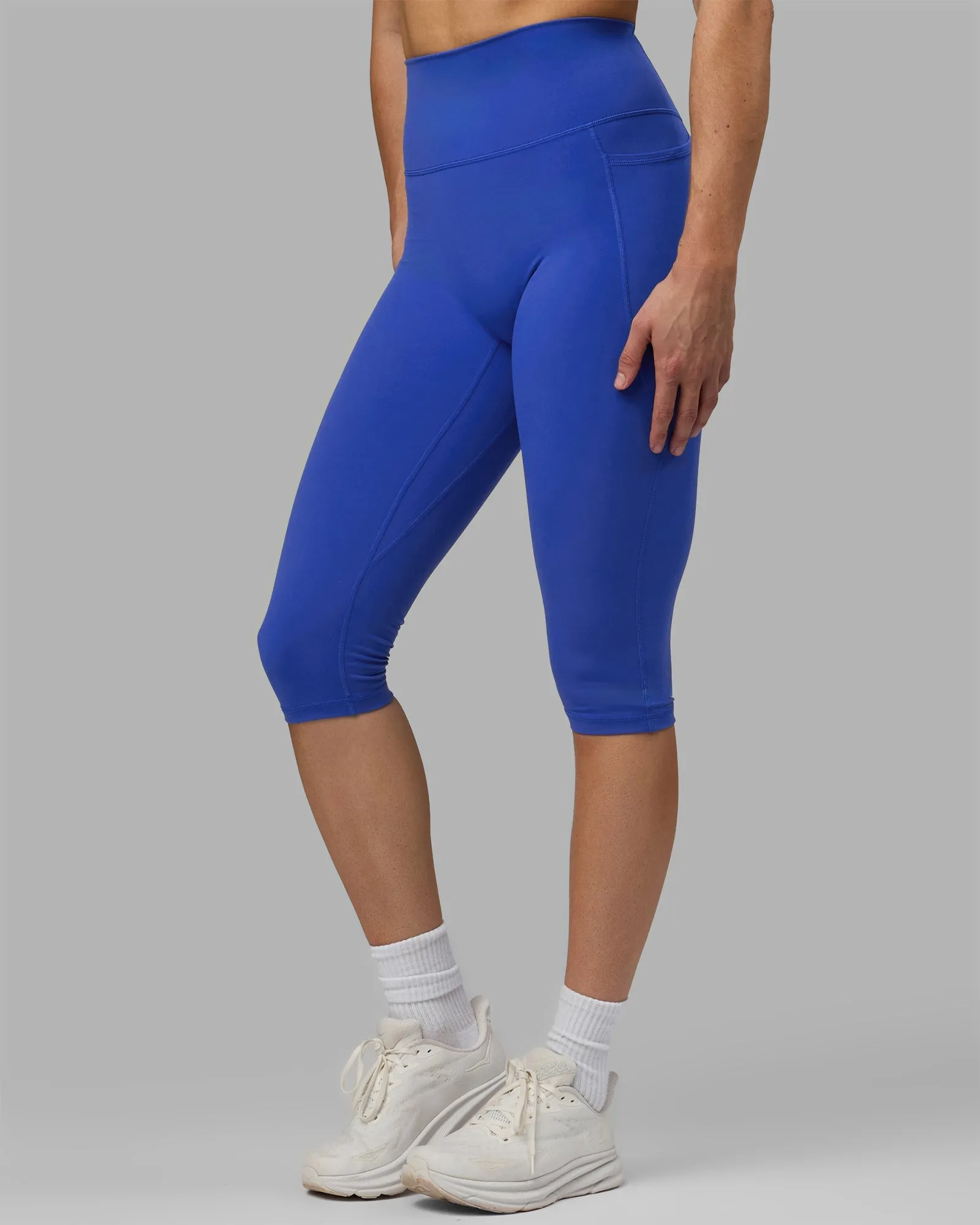 Fusion 3/4 Length Leggings - Power Cobalt
