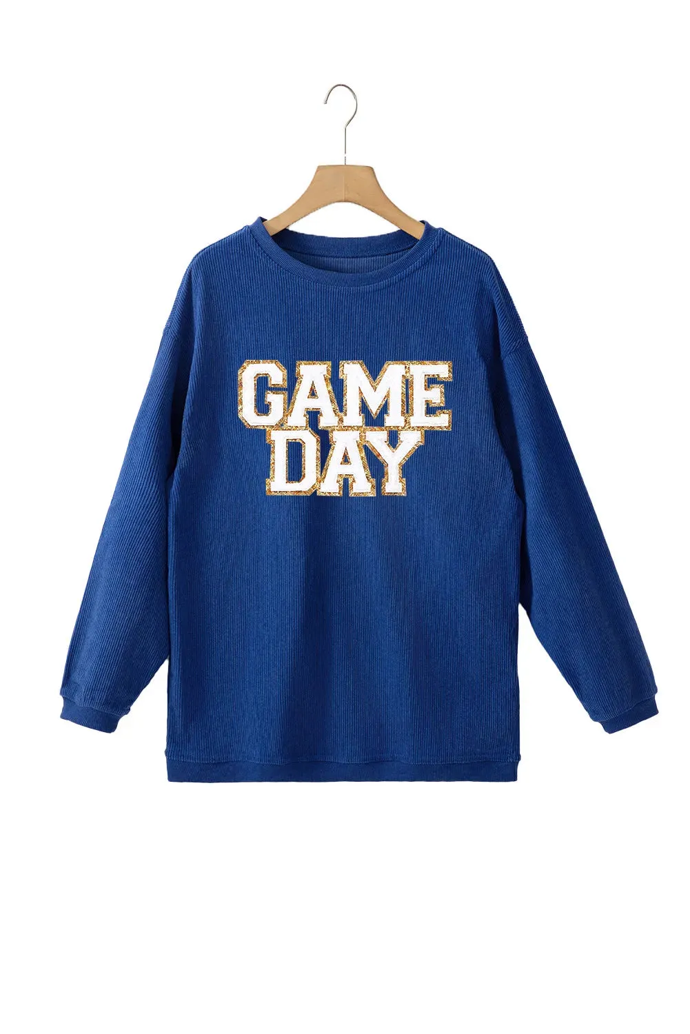 GAME DAY ROUND NECK LONG SLEEVE SWEATSHIRT