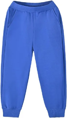 Girls Boys Sweatpants Toddler Baby Pants Kids Jogger Solid Cotton Casual Pull On Active Playwear