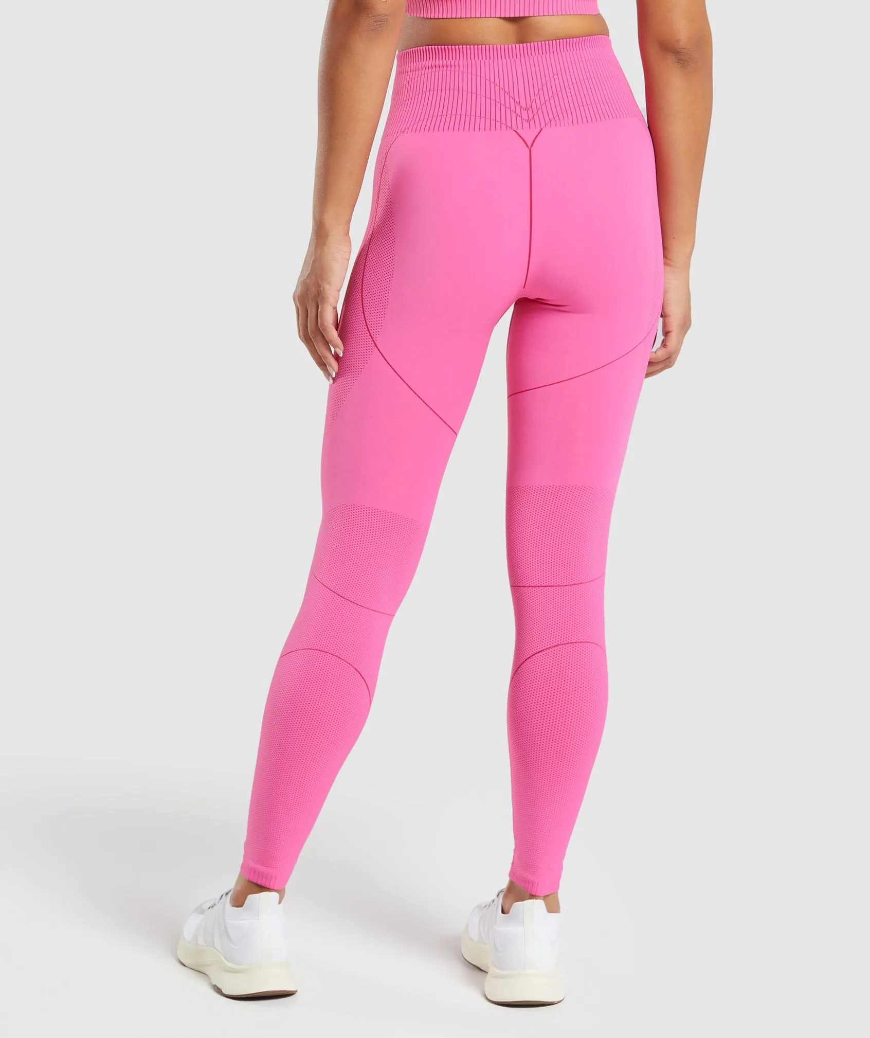 Gymshark Contour Heart Seamless Leggings - Fetch Pink/Punk Pink
