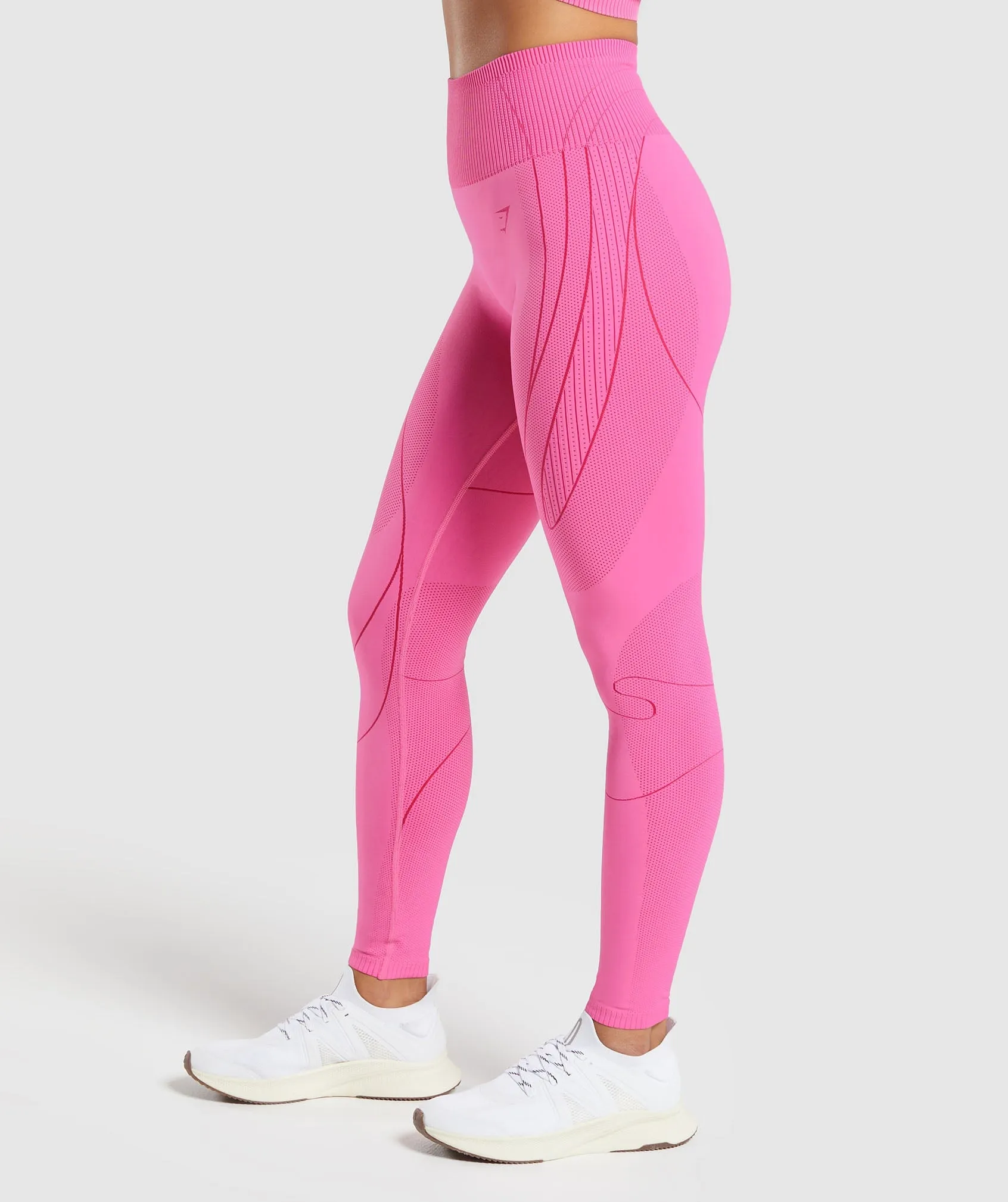 Gymshark Contour Heart Seamless Leggings - Fetch Pink/Punk Pink