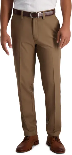 Haggar Men's Cool 18 Pro Slim Fit Flat Front Dress Casual Stretch Golf Pant