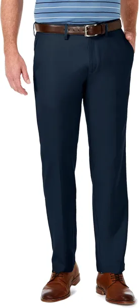 Haggar Men's Cool 18 Pro Straight Fit Flat Front Dress Casual Stretch Golf Pant