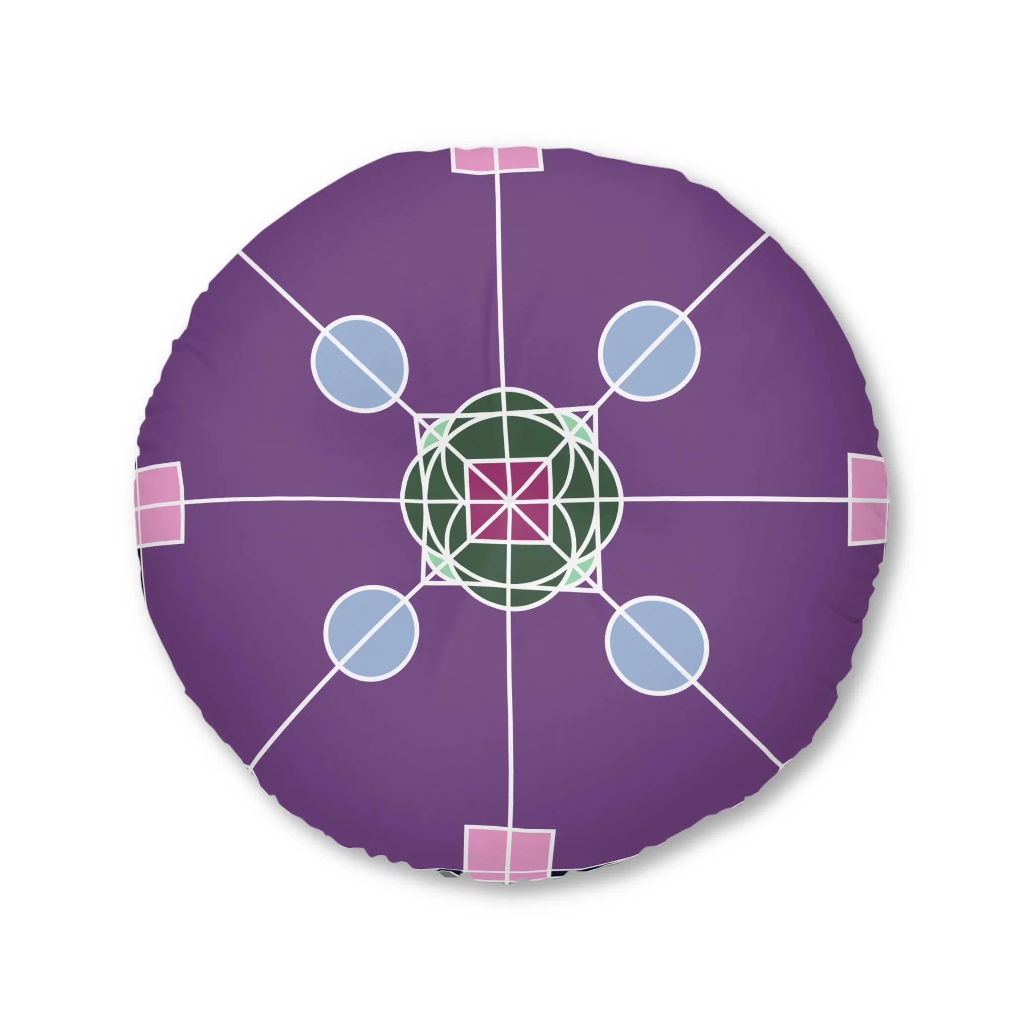 Handmade Mandala Design Tufted Floor Pillow